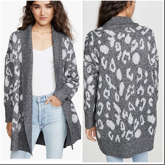 cupcakes & cashmere Sweaters - Cupcakes and Cashmere Leopard Print Cardigan